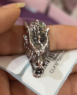 Stainless Steel Necklace Long Horn Pendant Necklace