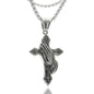 Titanium Steel Cross Necklace Retro Men's Cross Stainless Steel Pendant