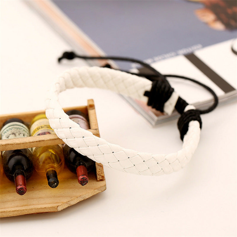 Korean Jewelry PU Braided Bracelet