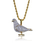 Micro Zirconia Two-color Hipster Animal Necklace