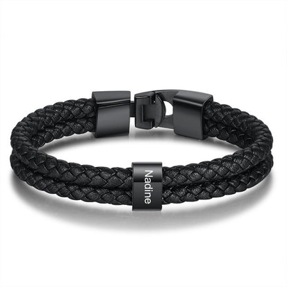 Leather Braided Men's Personality Couple Bracelet