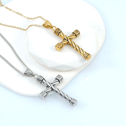 European And American Vintage Cross Necklace