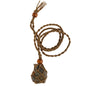 Labradorite Natural Stone Pendant Wrap Braid Necklace Macrame
