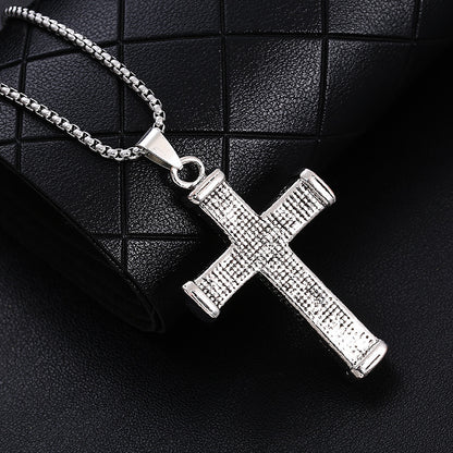 Personality Cold Wind Cross Pendant Necklace