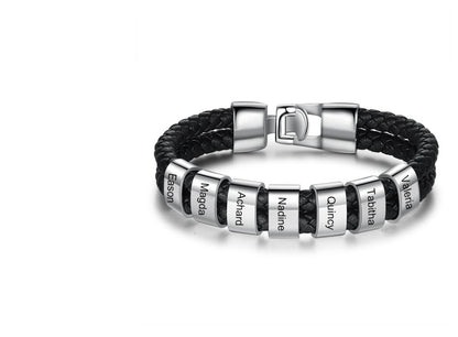 Leather Braided Men's Personality Couple Bracelet