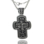 Titanium Steel Cross Necklace Retro Men's Cross Stainless Steel Pendant